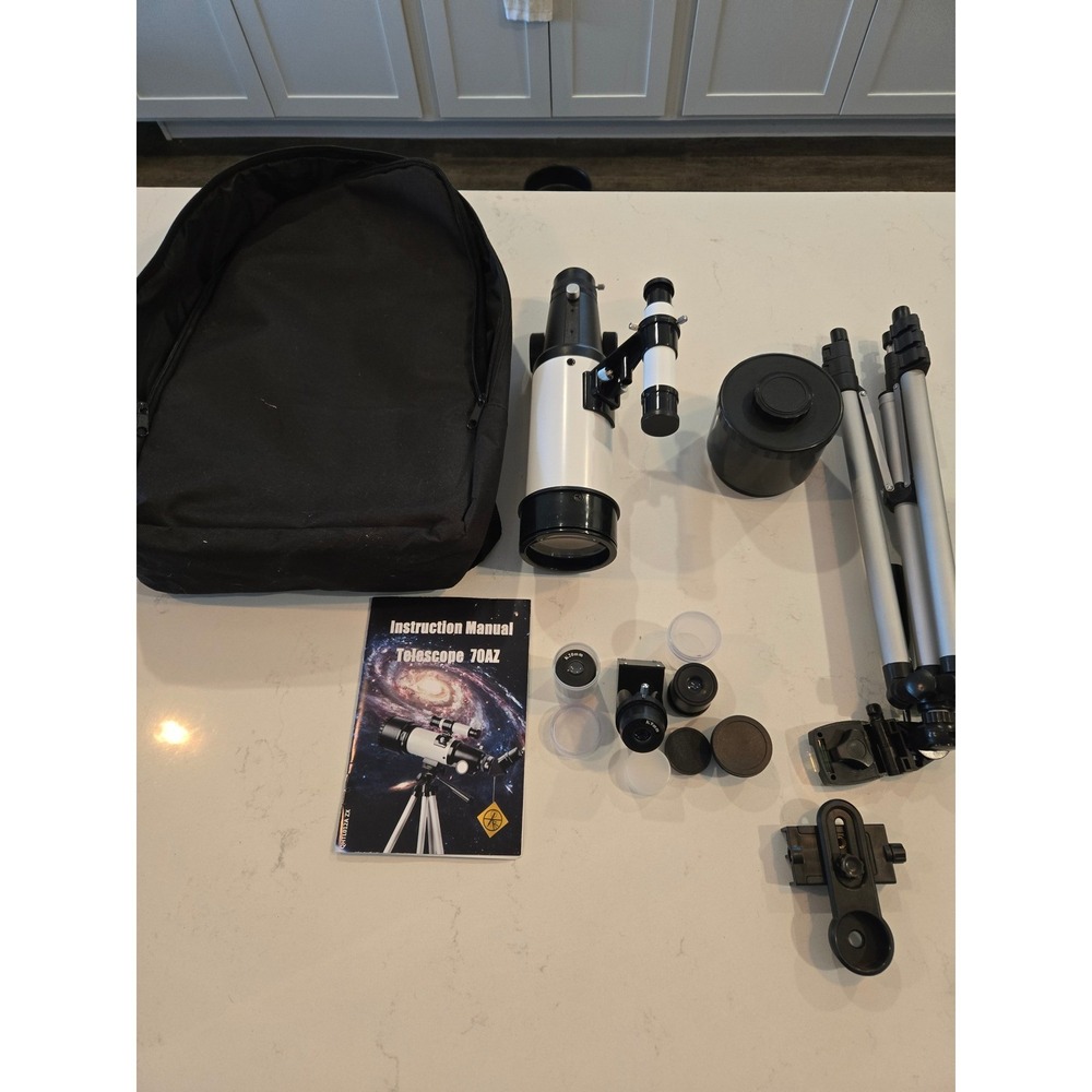 Oys Telescope 70AZ Refractor Kit with Tripod and Smartphone Adapter 70mm